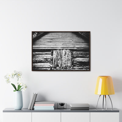 Black and White Old Barn Artwork