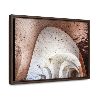 Modern Abstract Architectural Framed Canvas Art Print