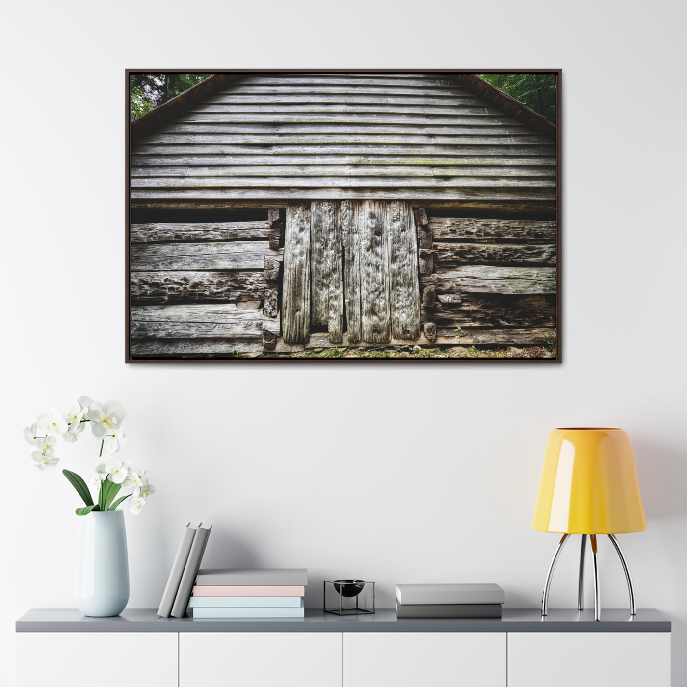 Old Barn Art Framed Canvas Wrap