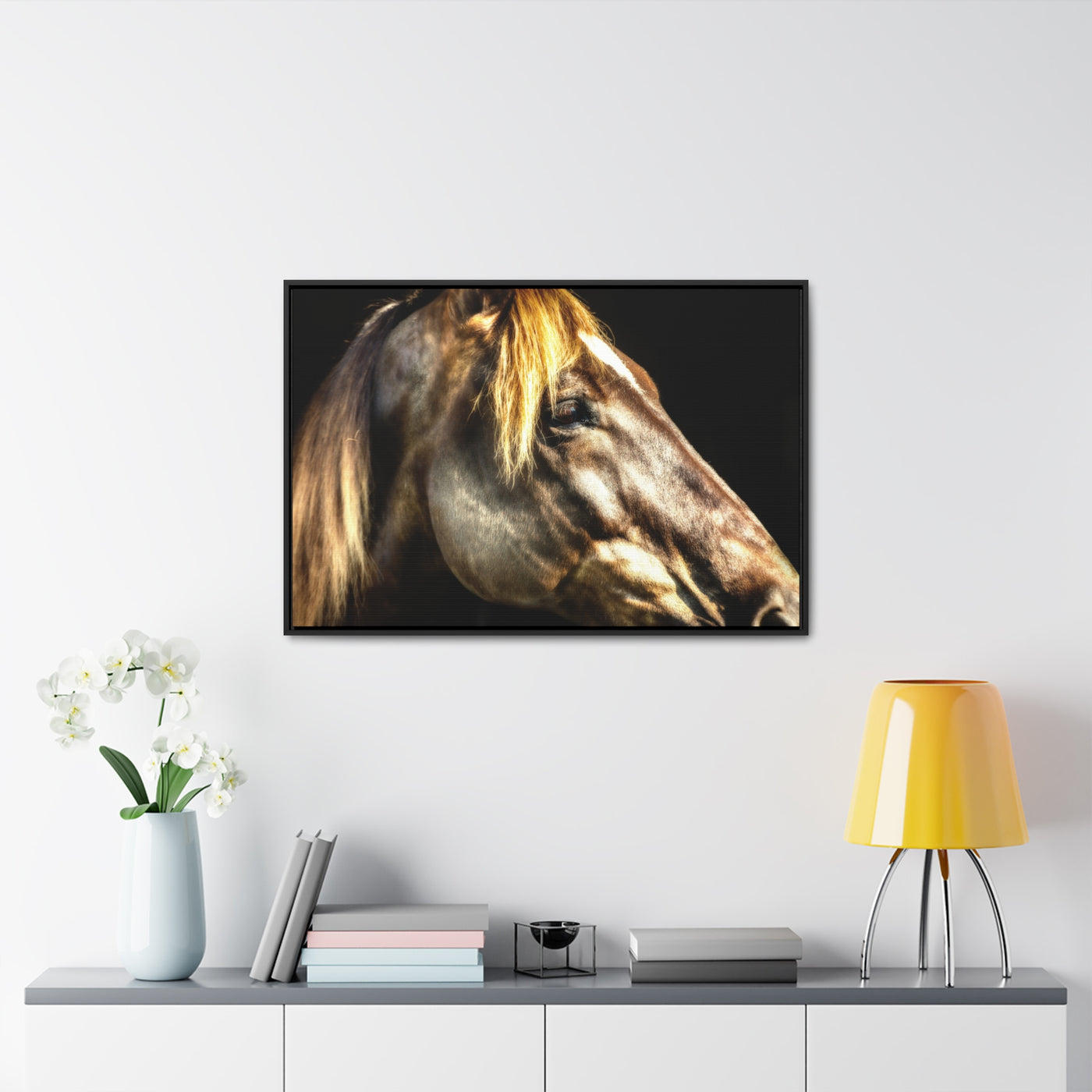 Horse Art Framed Canvas Print