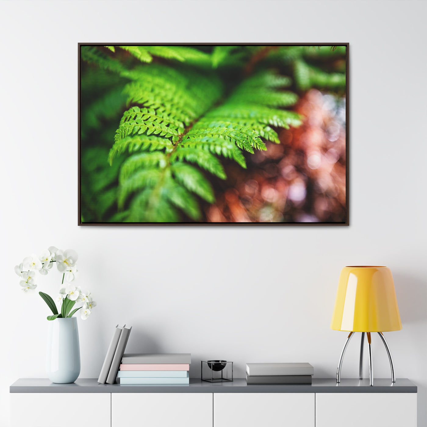 Fern Relaxing Framed Canvas Wall Art