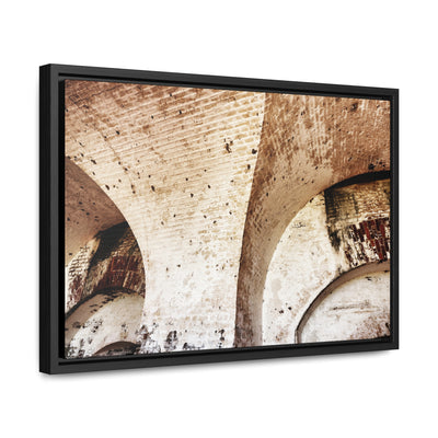 Abstract Architectural Wall Art Framed Canvas Print