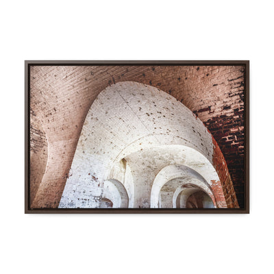 Modern Abstract Architectural Framed Canvas Art Print