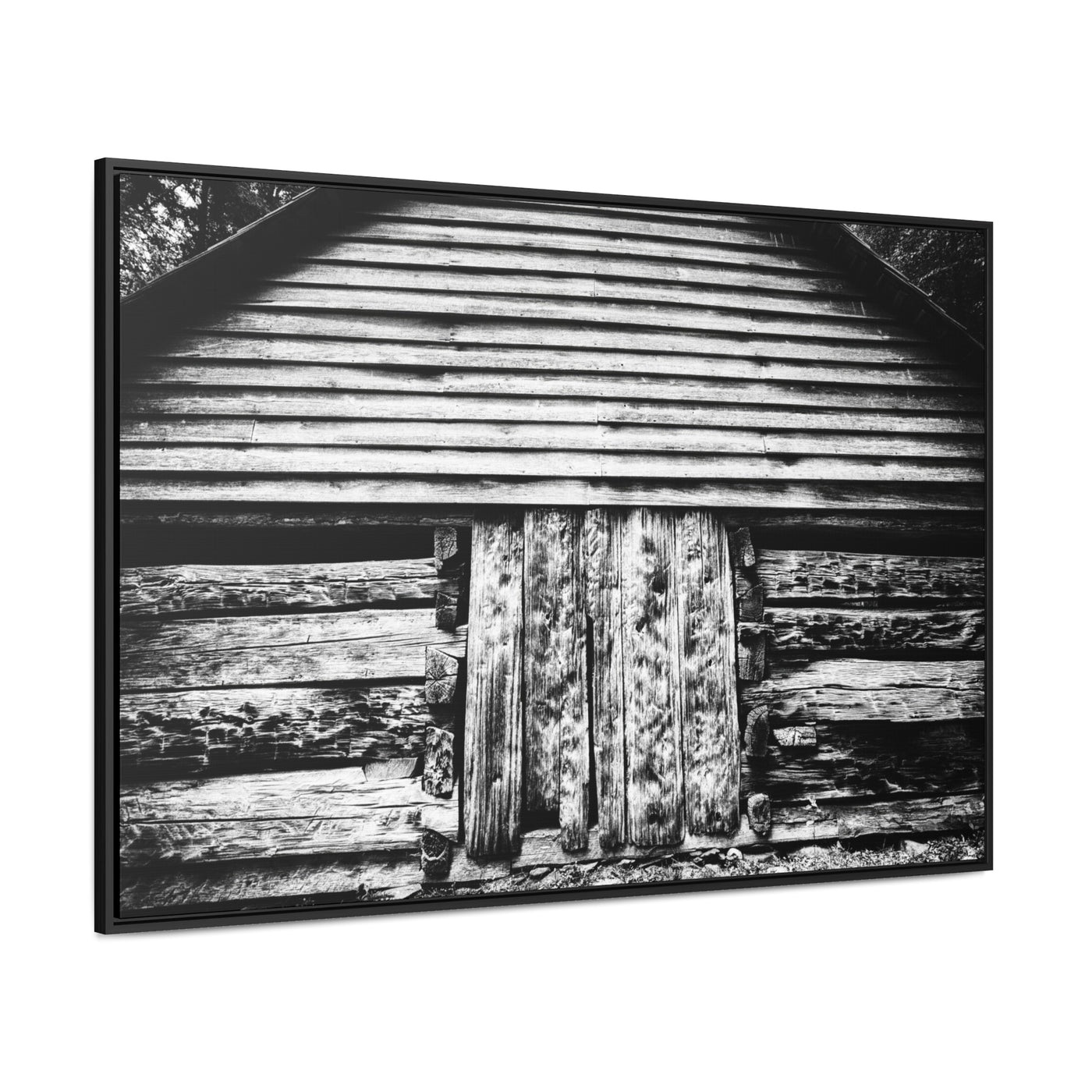 Black and White Old Barn Artwork