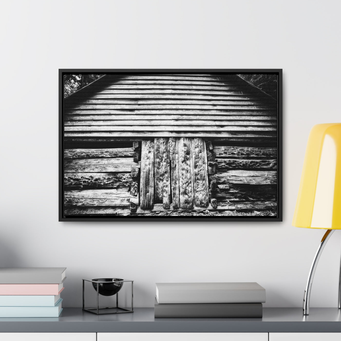 Black and White Old Barn Artwork