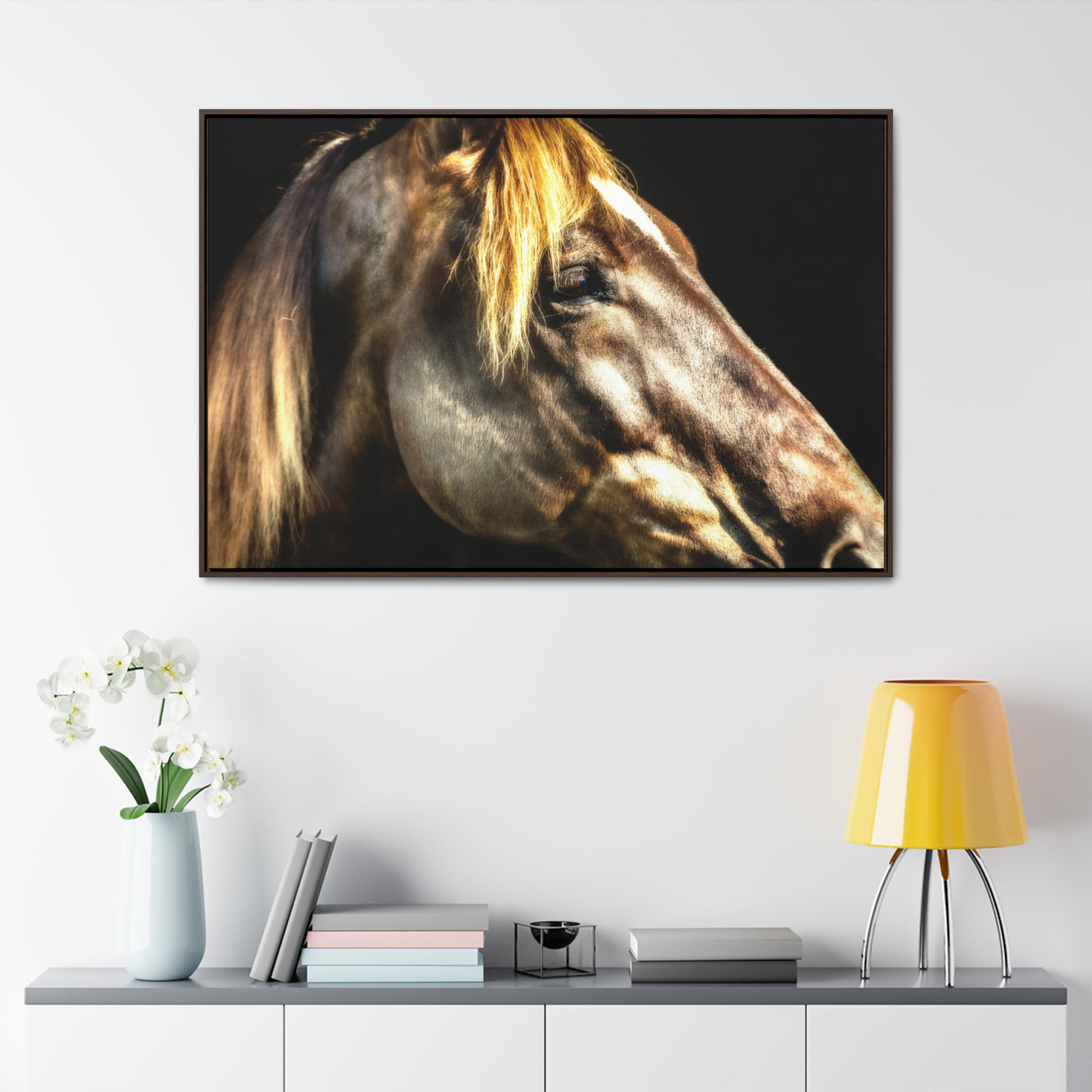 Horse Art Framed Canvas Print