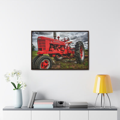 Red Tractor Canvas Wall Art