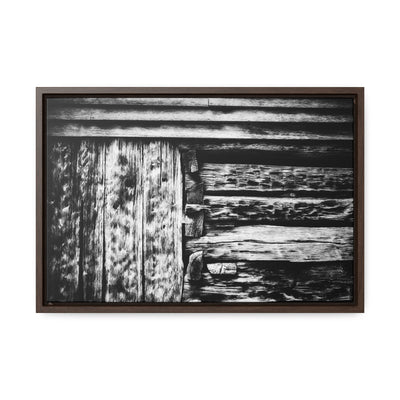 Black and White Rustic Framed Art Print