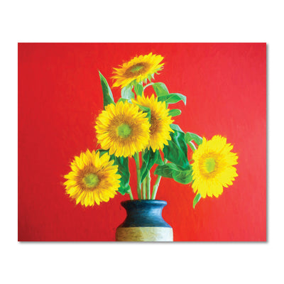 sunflower living room art