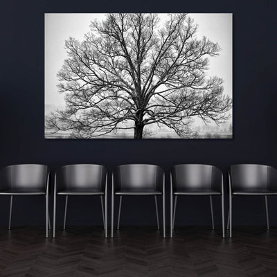 Unique Black and White Tree Wall Artwork