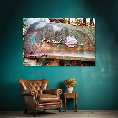 Old Rusty Ford Truck Art Print