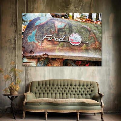 Old Rusty Ford Truck Art Print