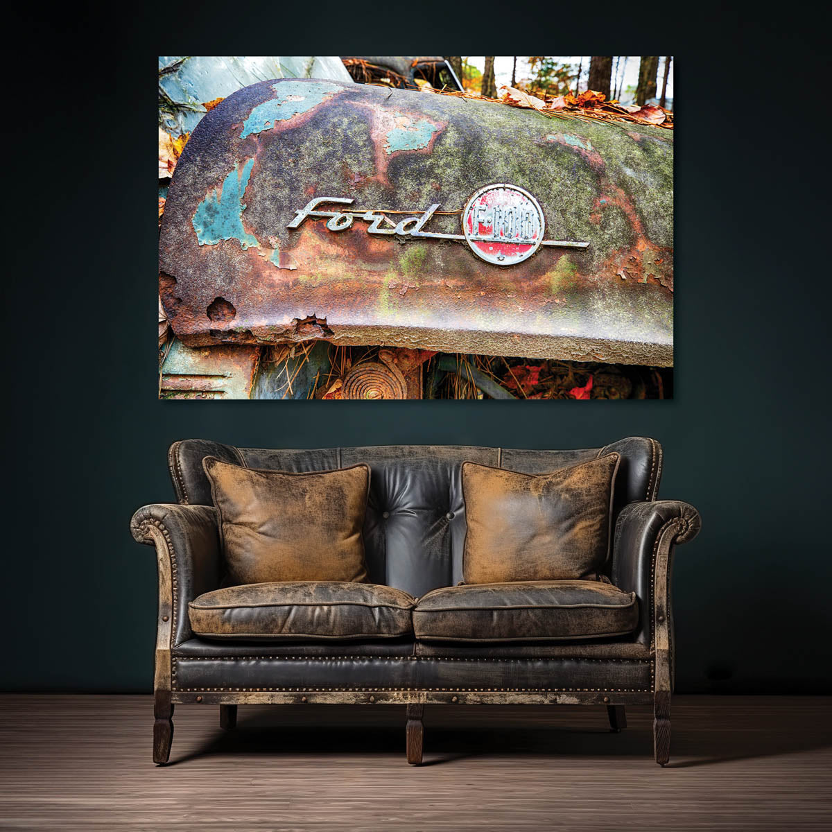 Old Rusty Ford Truck Art Print