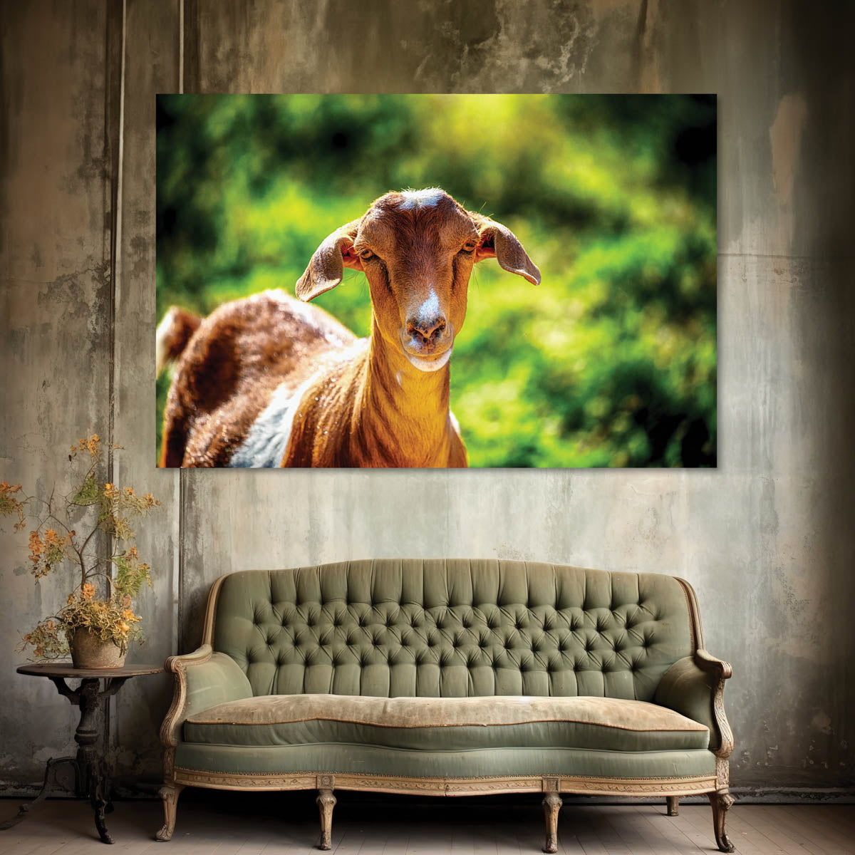 Goat Farm Animal Art Print