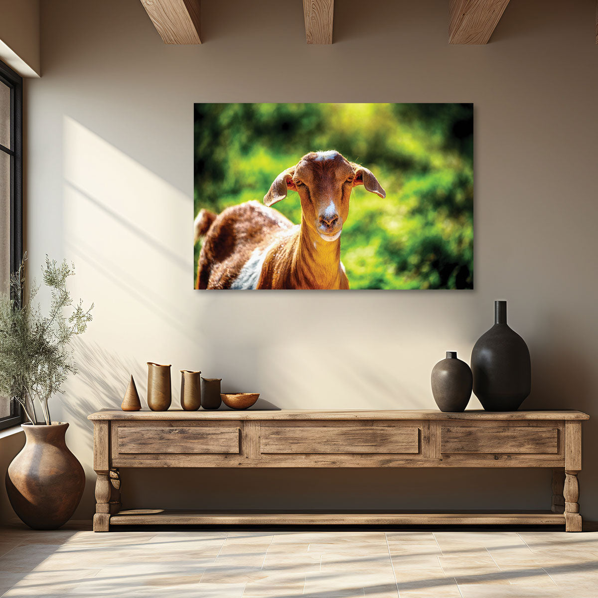 Goat Farm Animal Art Print