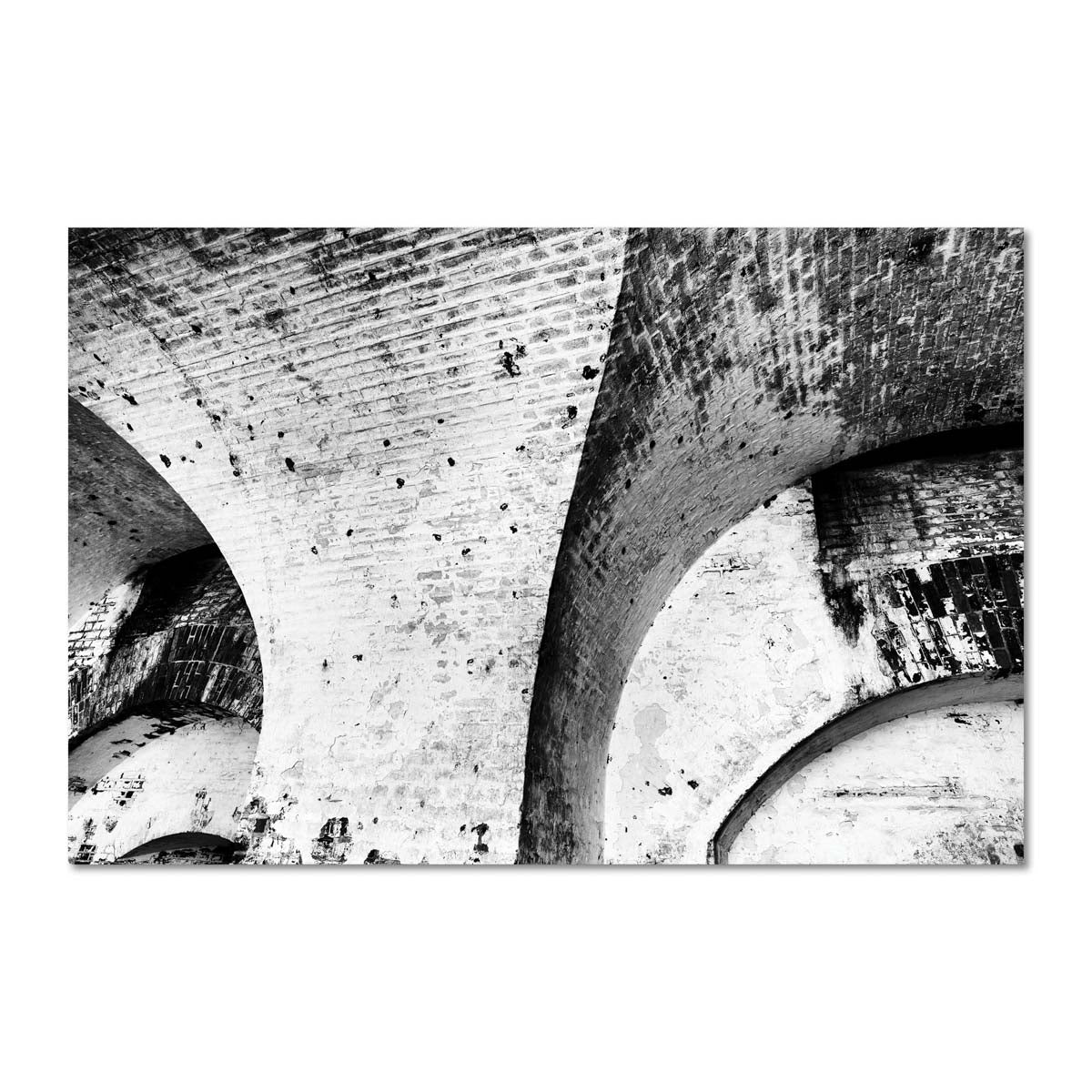 Fine Art Abstract Architectural  Black and White Artwork