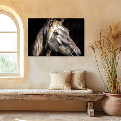 Rustic Farmhouse Horse Wall Art Print