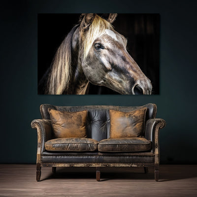 Rustic Farmhouse Horse Wall Art Print