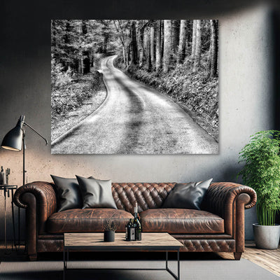Black and White Rustic Landscape Wall Art