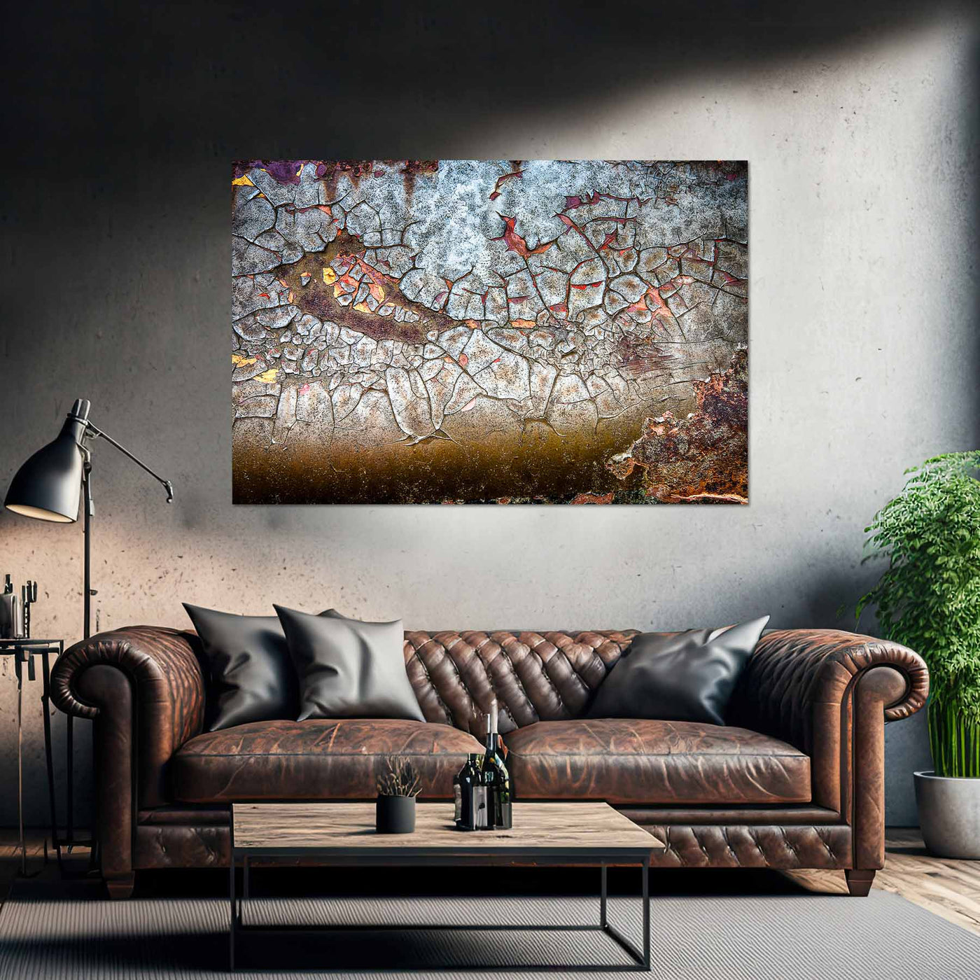 Rustic Abstract Art Print