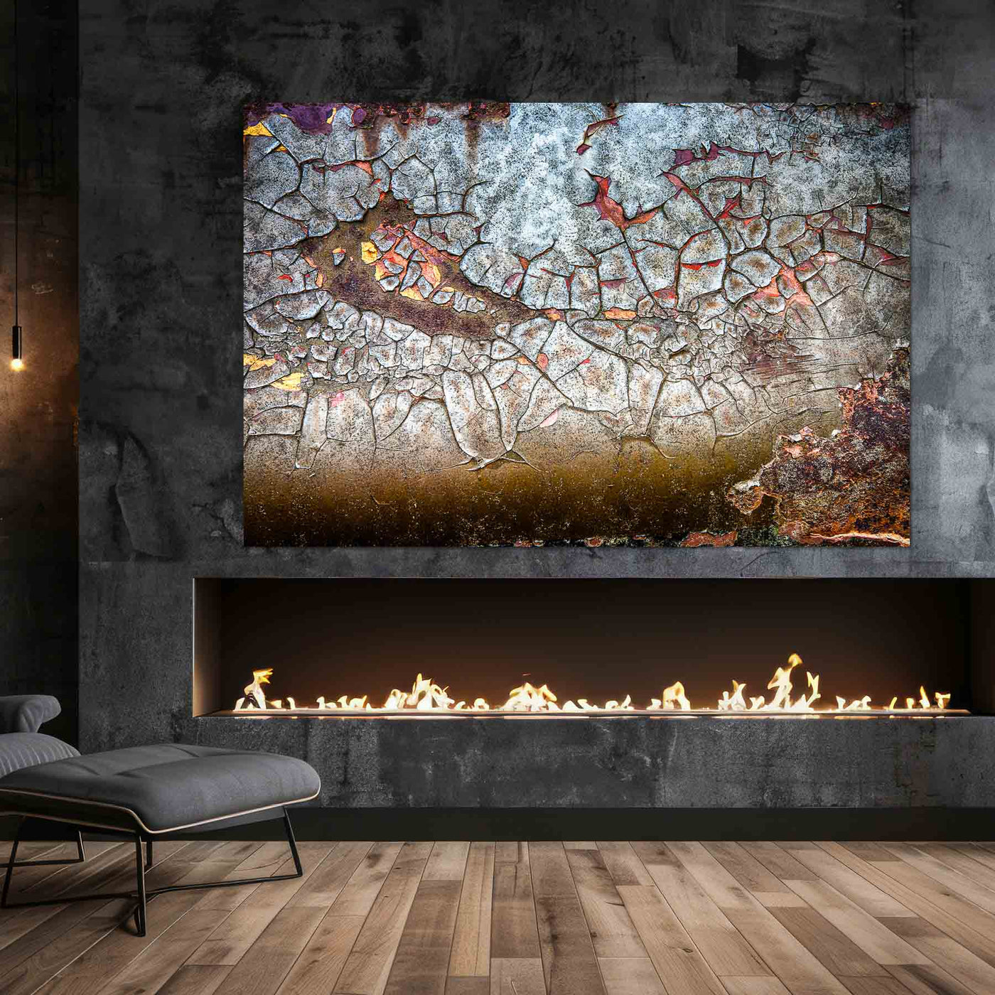 Rustic Abstract Art Print
