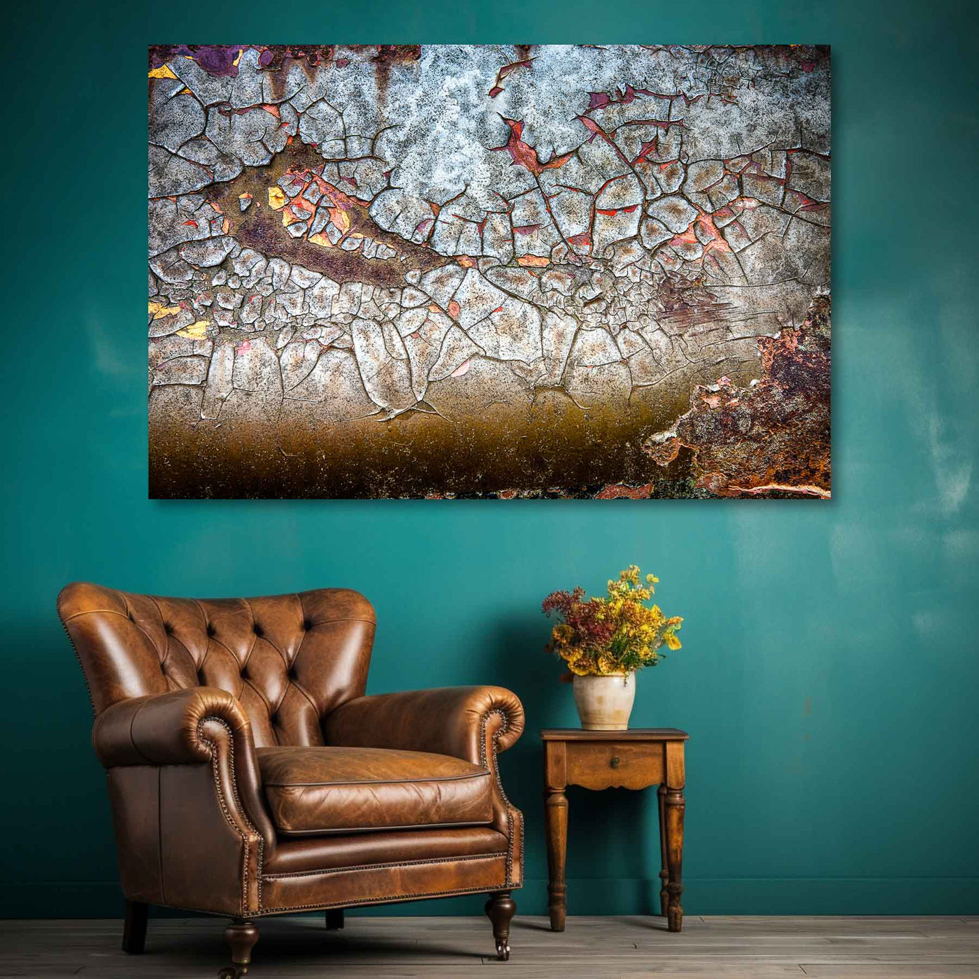 Rustic Abstract Art Print