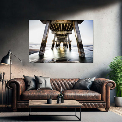 Beach Pier Wall Art Print