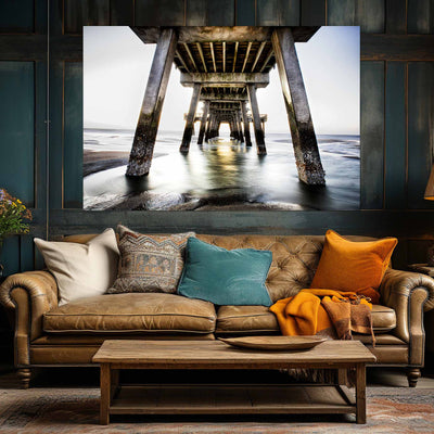 Beach Pier Wall Art Print