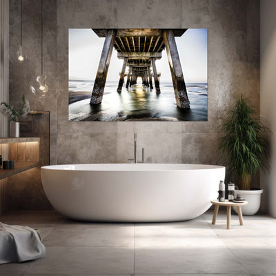 Beach Pier Wall Art Print