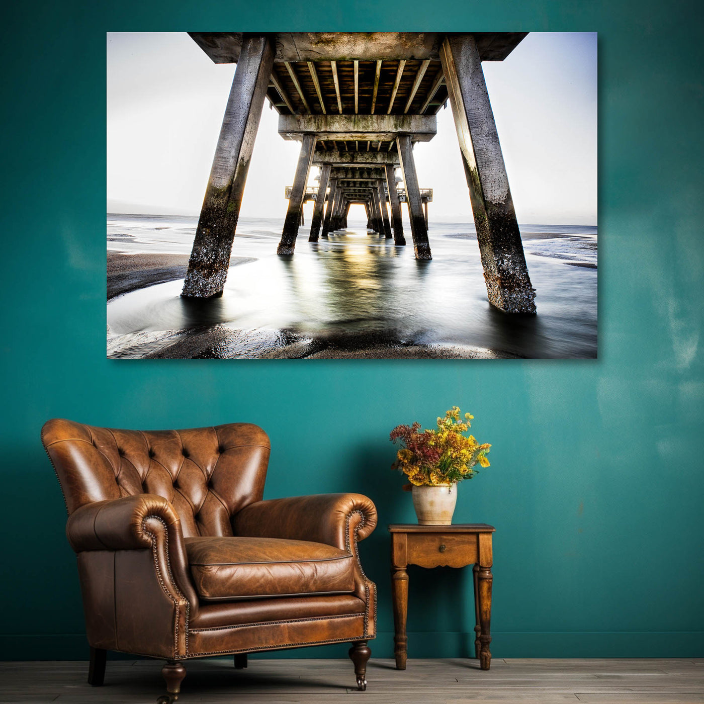 Beach Pier Wall Art Print