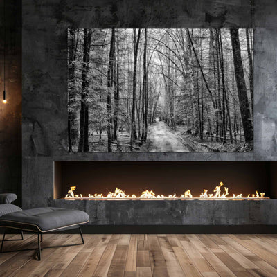 Dirt Road Black and White Art Print
