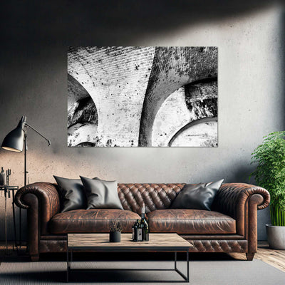 Fine Art Abstract Architectural Black and White Artwork