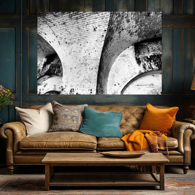 Fine Art Abstract Architectural Black and White Artwork