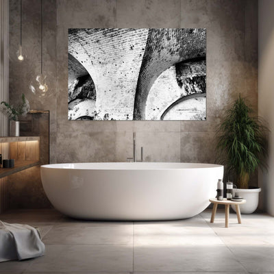 Fine Art Abstract Architectural Black and White Artwork