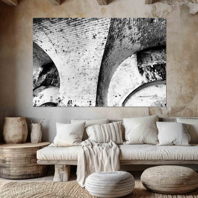 Fine Art Abstract Architectural Black and White Artwork
