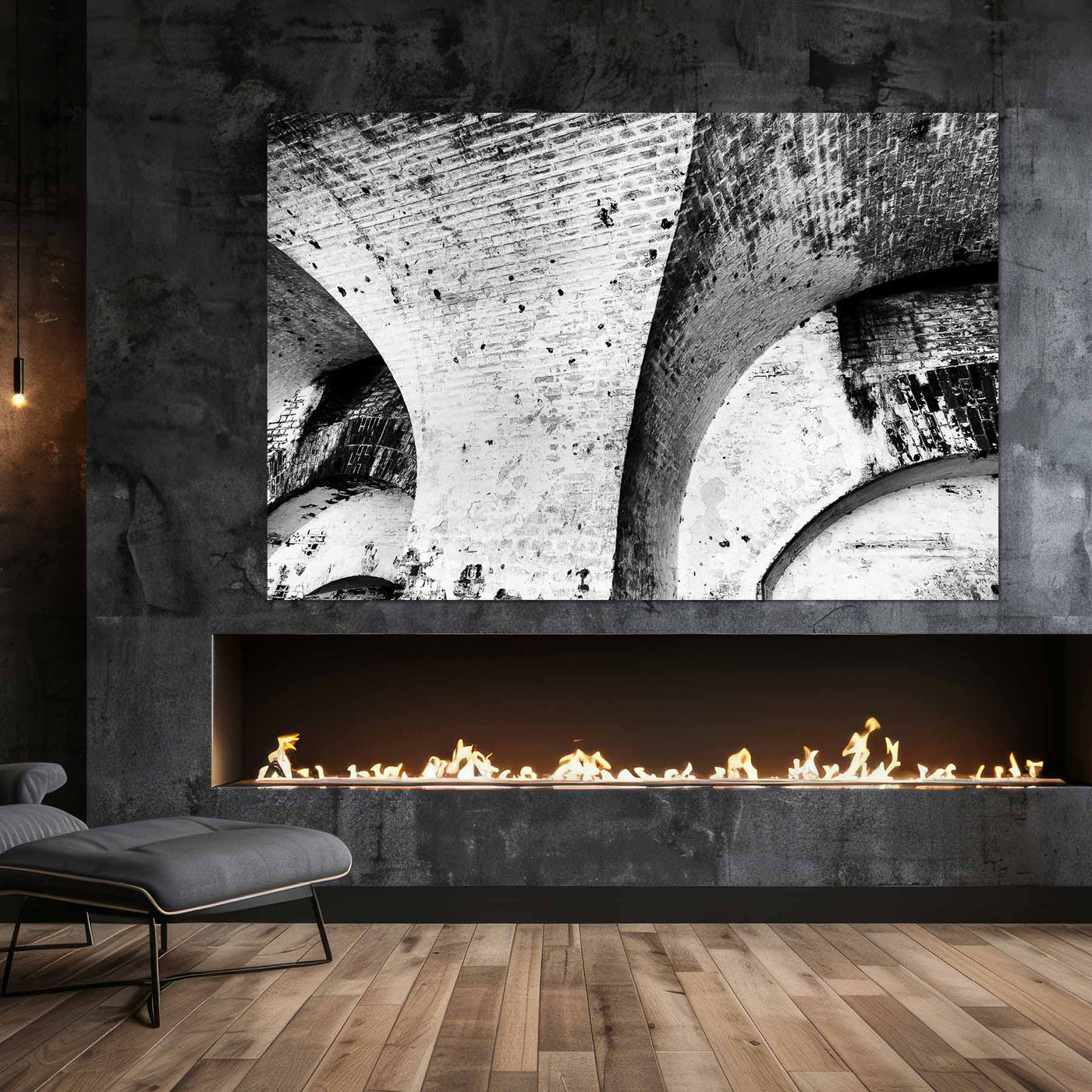 Fine Art Abstract Architectural Black and White Artwork