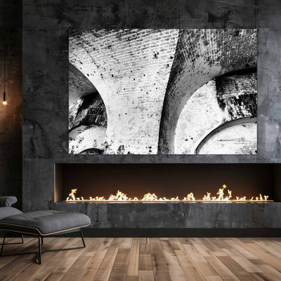 Fine Art Abstract Architectural Black and White Artwork