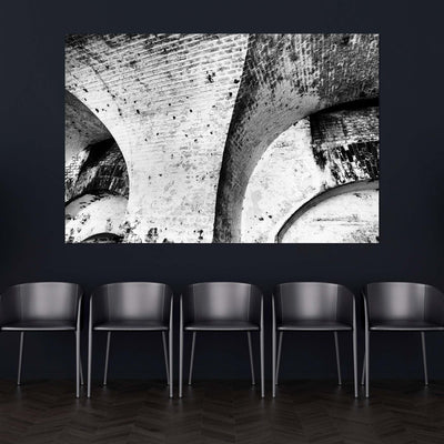 Fine Art Abstract Architectural Black and White Artwork