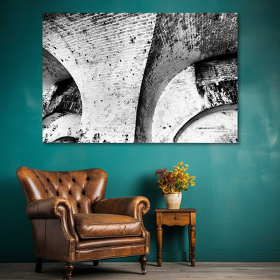 Fine Art Abstract Architectural Black and White Artwork