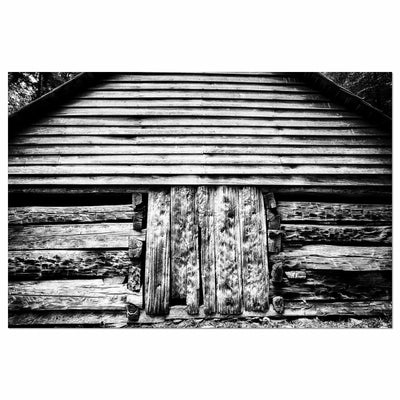 Black and White Old Barn Artwork
