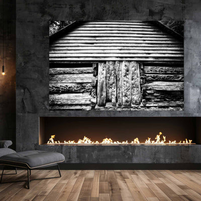 Black and White Old Barn Artwork