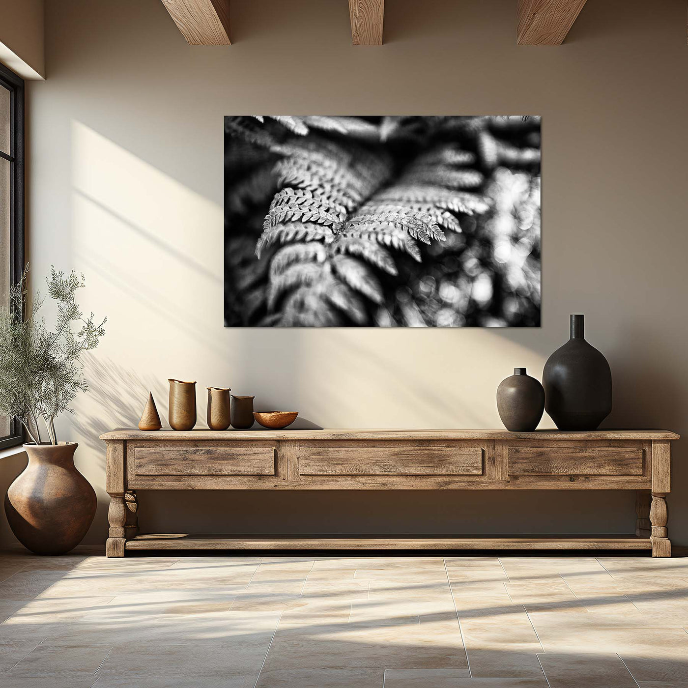 Black and White Fern Art Prints