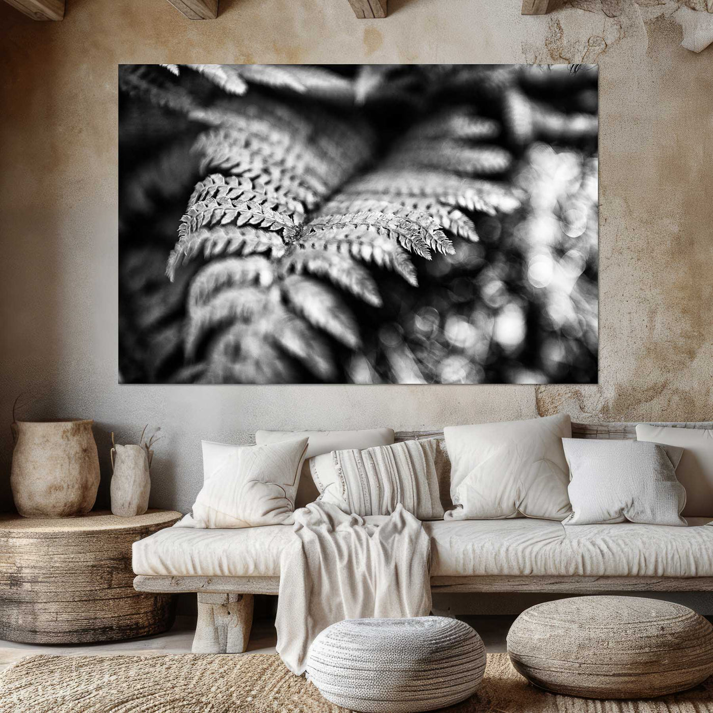 Black and White Fern Art Prints