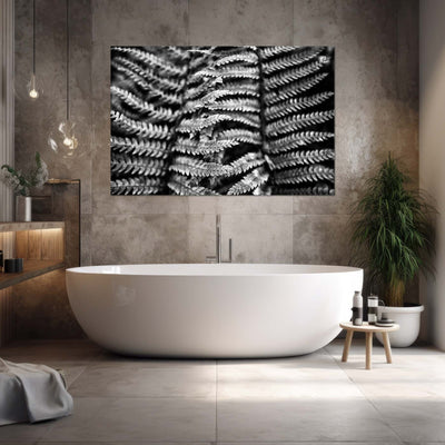 Black and White Fern Art Print