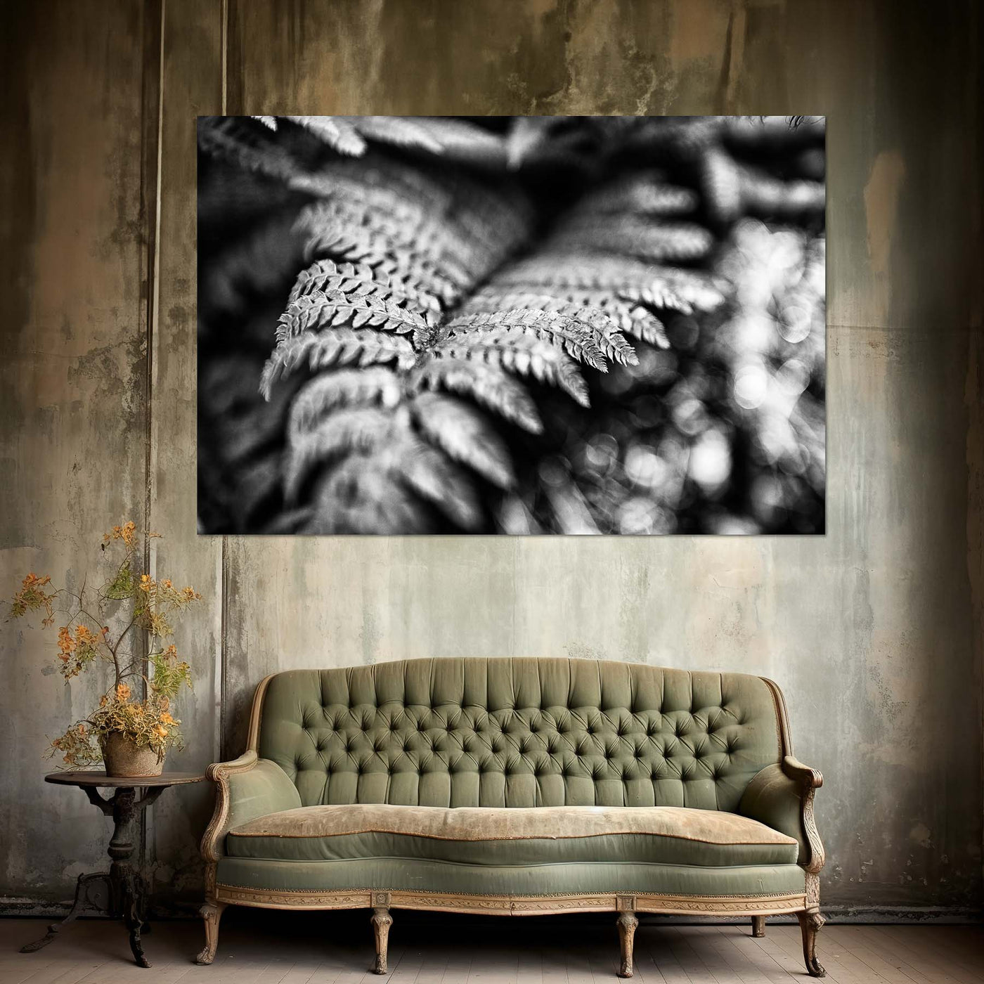 Black and White Fern Art Prints