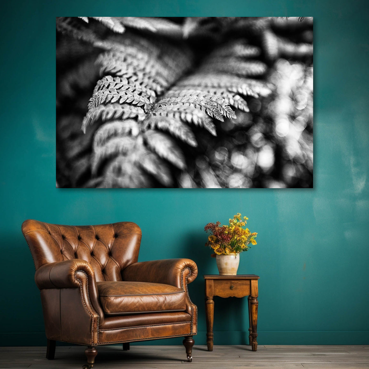 Black and White Fern Art Prints
