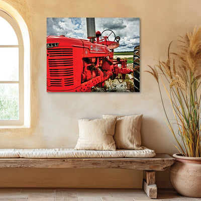 red tractor fine art