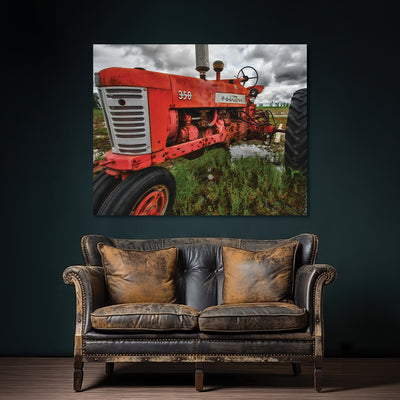 vintage tractor decor