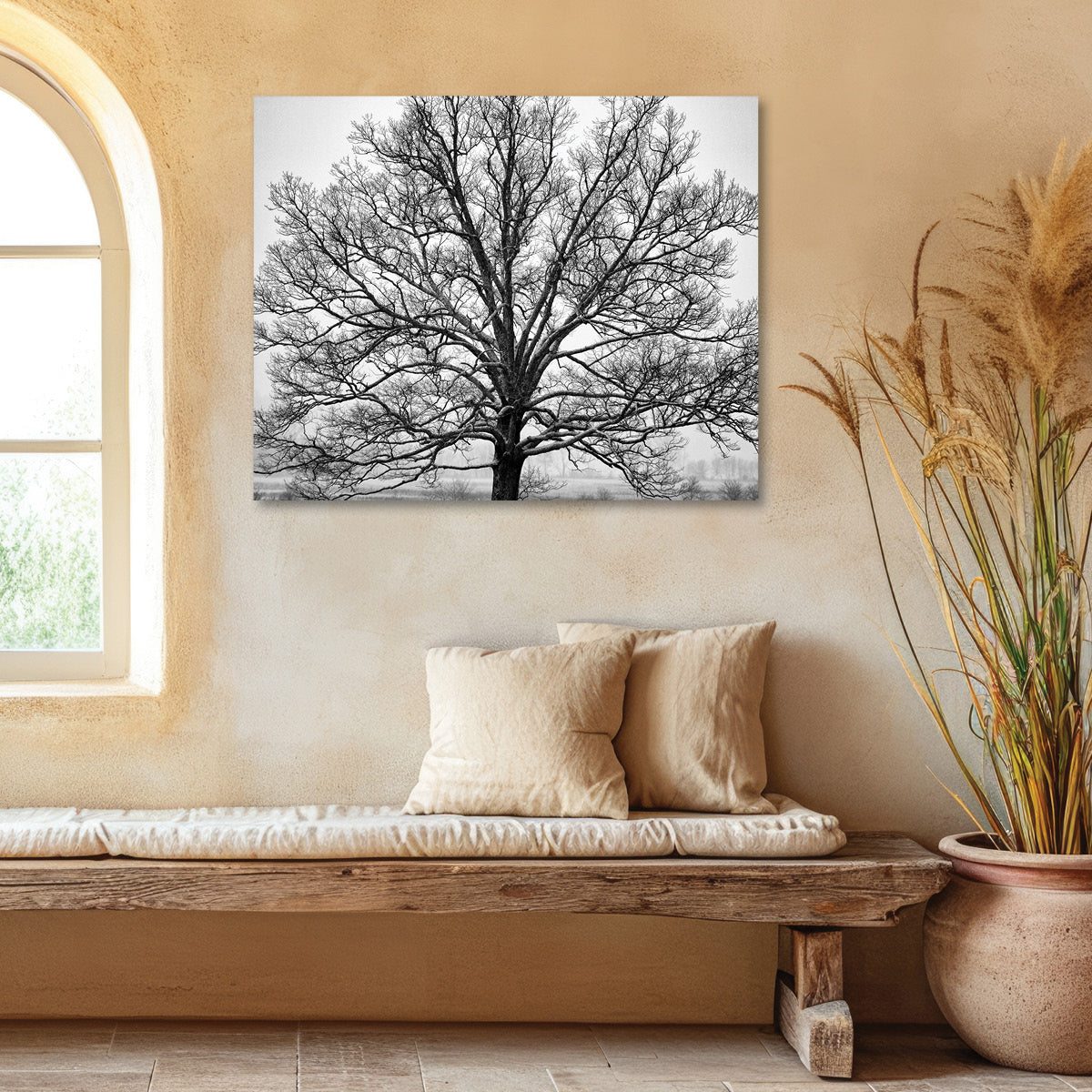 unique black and white tree prints