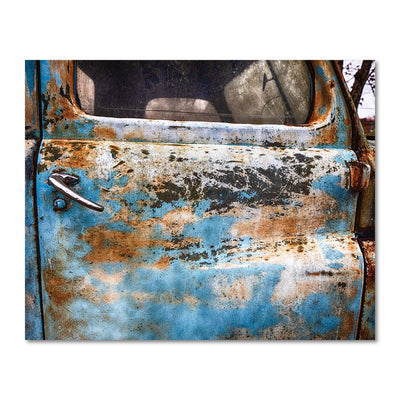 Rural Old Blue Truck Art Print
